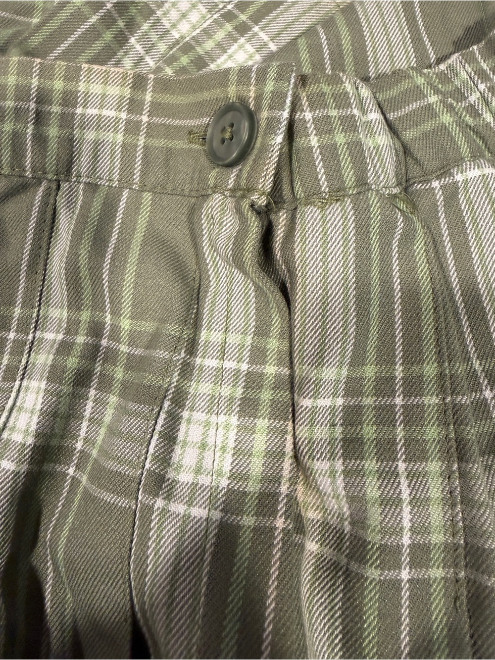 Aerie Green Plaid Pleated Mini Skirt NWT Women’s XL Preppy Cottagecore - Picture 7 of 12